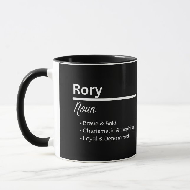 Taza Rory Boy Name Definition Personalized Mug (Izquierda)