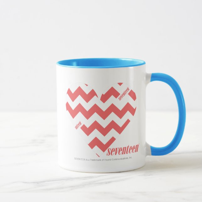 Taza Rosa 3 del zigzag (Derecha)