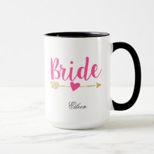 Taza Rosa caliente personalizado de novia