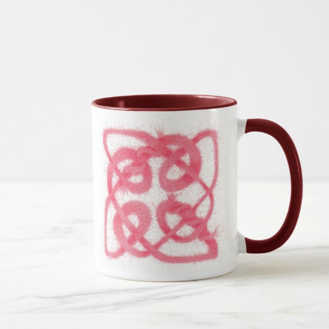 Taza ROSA CELTIC KNOT Maroon Combo (Derecha)