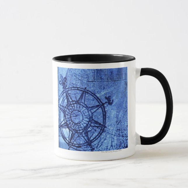 Taza Rosa de compás antiguo (Derecha)