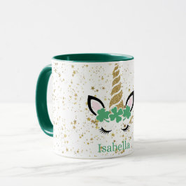 Taza Rosa de Green Princess Unicorn