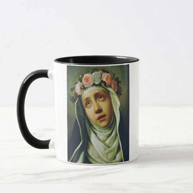 Taza Rosa de Lima por Francesco de Mura (Izquierda)