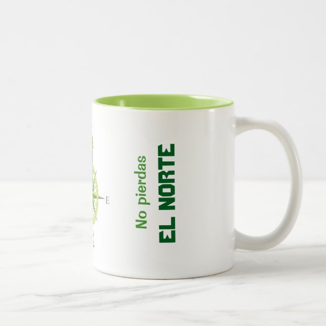Taza Rosa de los vientos minimalista (Derecha)