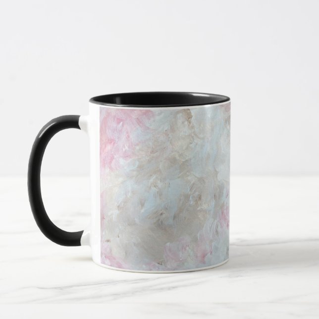 Taza rosa de mármol oro Combo Mug (Izquierda)