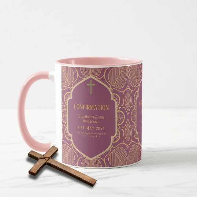 Taza Rosa de regalo de CONFIRMACIÓN para adultos (Subido por el creador)