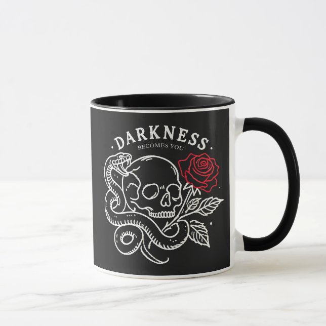 Taza Rosa de serpiente de cráneo (Derecha)