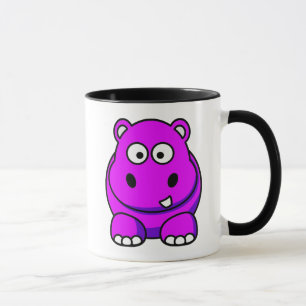 Taza Rosa del hipopótamo