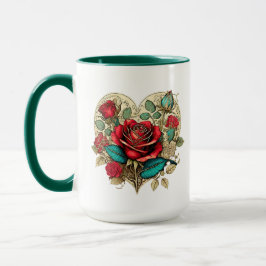 Taza Rosa del Renacimiento