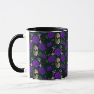 Taza Rosa gótico oscuro y poco entusiasta Vines Raven S