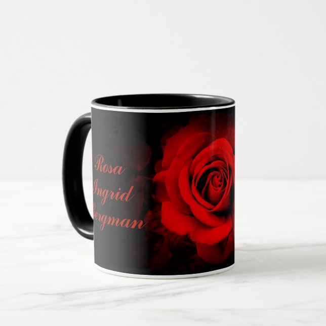 Taza Rosa Ingrid Bergman：Combo Mug (Anverso izquierdo)