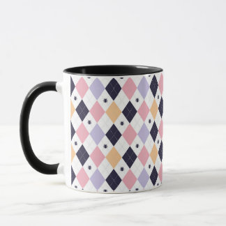 Taza Rosa morado de diamante con araña