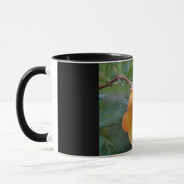Taza Rosa naranja Floral 2 (Izquierda)