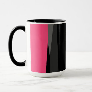 Taza Rosa Negro y Gris