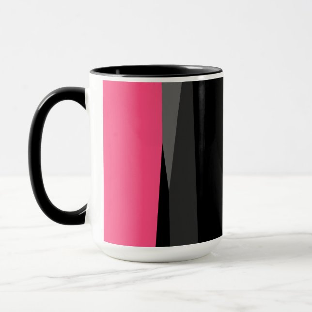 Taza Rosa Negro y Gris (Izquierda)