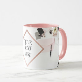 Taza Rosa personalizado de diseño moderno de oro
