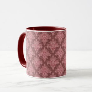 Taza Rosa Polvoriento Rosa Suave Burdeos Elegante Damas