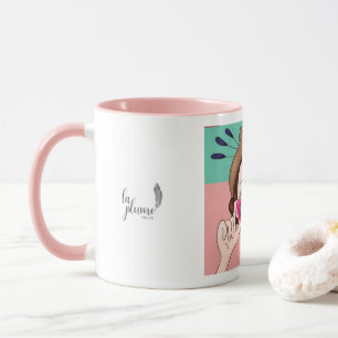 Taza Rosa Reed Java Mug