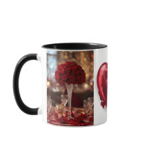 Rosa Roja Romántica amor San Valentín Bebida Calie
