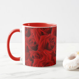 Taza Rosa Rojo Romántico