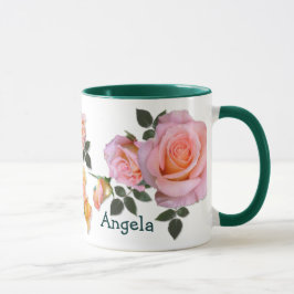 Taza Rosa rosa ~ Ringer Mug