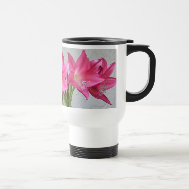 taza Rosa-rosada del viaje del No-Derramamiento (Derecha)