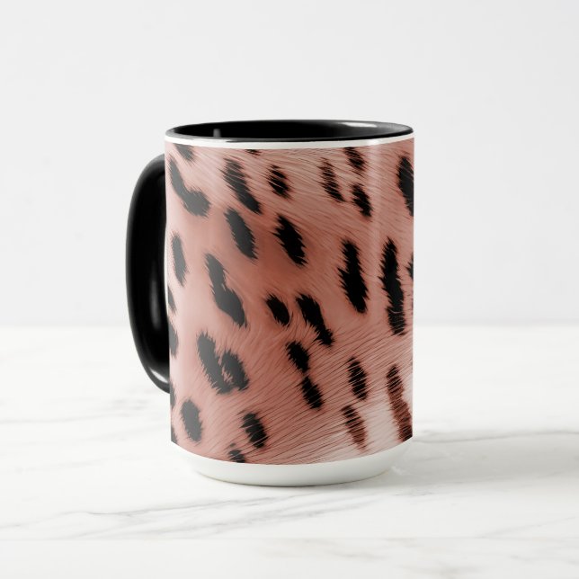 Taza Rosa Rubor Pink Leopard (Anverso izquierdo)