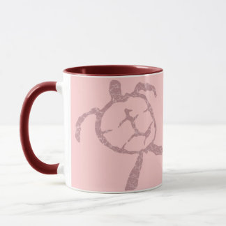 Taza rosa tortuga