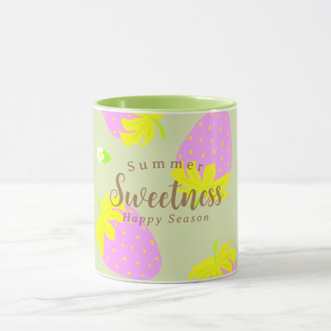 Taza Rosa verde de fresa (Centro)