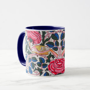 Taza Rosa y pájaro, William Morris
