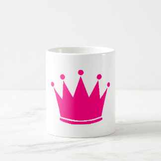Taza rosada de la corona