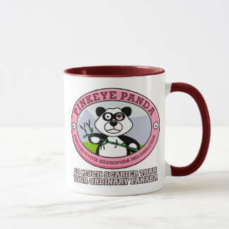 Taza rosada de la panda del ojo