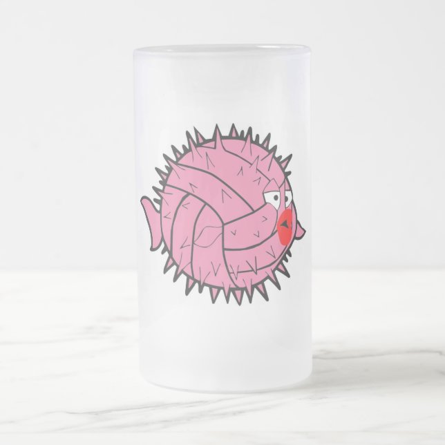 Taza rosada de los pescados del fumador de la bola (Centro)