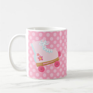 Taza rosada de Rollerskates