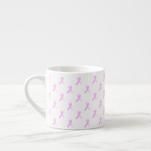 Taza rosada del café express de la conciencia del