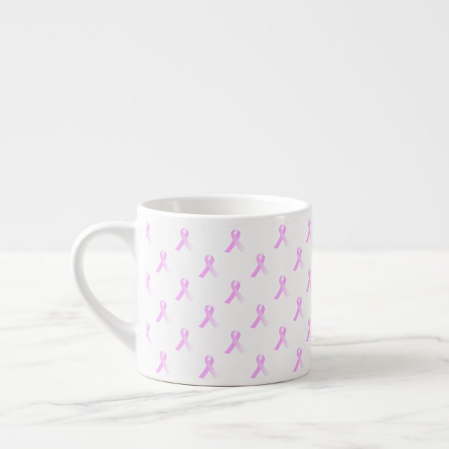 Taza rosada del café express de la conciencia del (Izquierda)