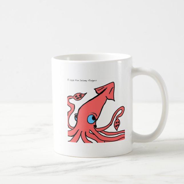Taza rosada del calamar gigante (Derecha)