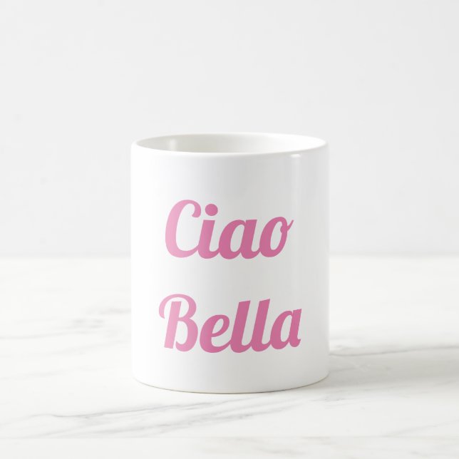 Taza rosada del Ciao Bella (Centro)