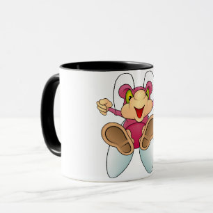 Taza rosada del escarabajo