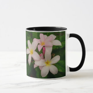 Taza rosada del Plumeria de la matanza