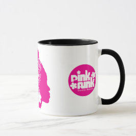 Taza rosada del polluelo del soplo del Afro del