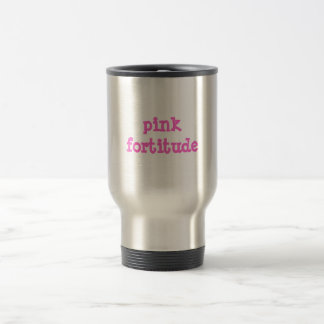 Taza rosada del viaje de la fortaleza de ánimo