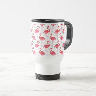 Taza rosada del viaje del modelo del flamenco de