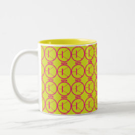 Taza rosado-amarilla del transistor de NPN
