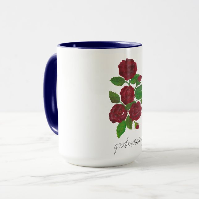 Taza rosales rojas Mug (Anverso izquierdo)