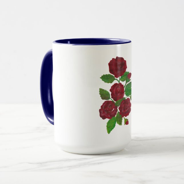 Taza rosales rojas Mug (Anverso izquierdo)