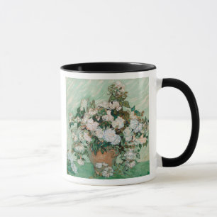 Taza Rosas de Vincent van Gogh el  , 1890
