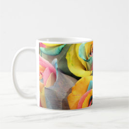 Taza Rosas del arco iris