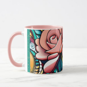Taza Rosas dobles: Un Espectacular Arreglo Floral
