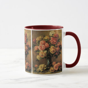 Taza Rosas en una vesícula de Pierre Renoir, Bella Arte